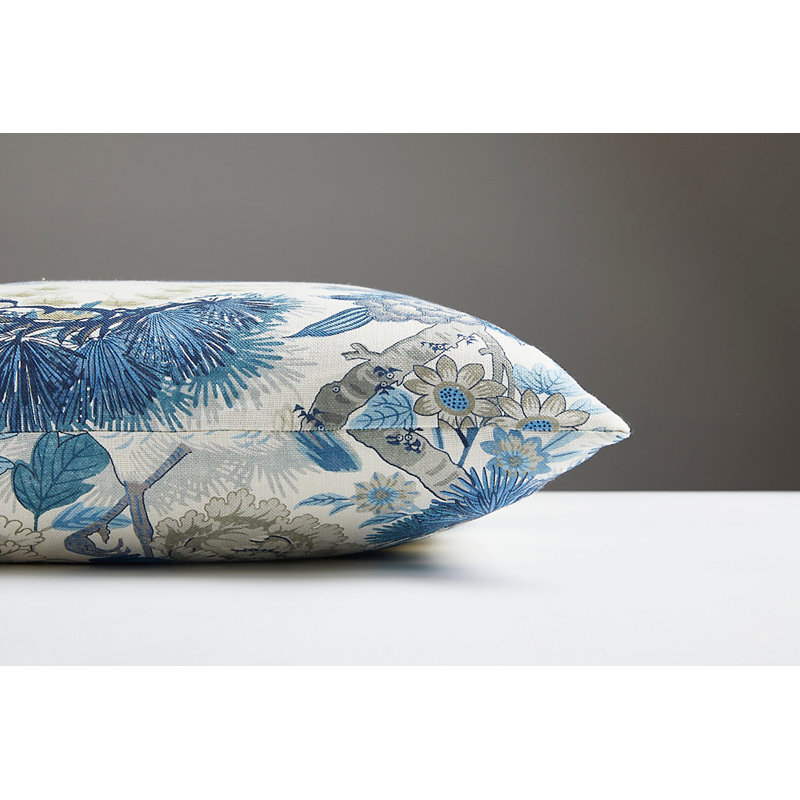 Botanica Square Pillow Cover & Insert, Blue