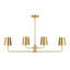 Dipaolo 4-Light Linear Chandelier-761093205