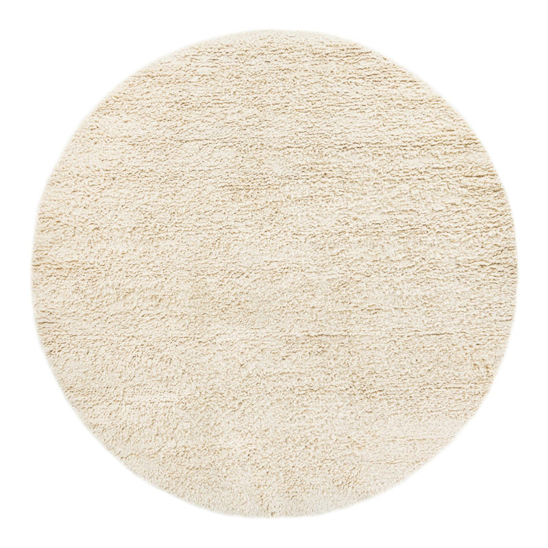 Yanaliz Hand Loomed Wool Indoor Rug, Round 10'