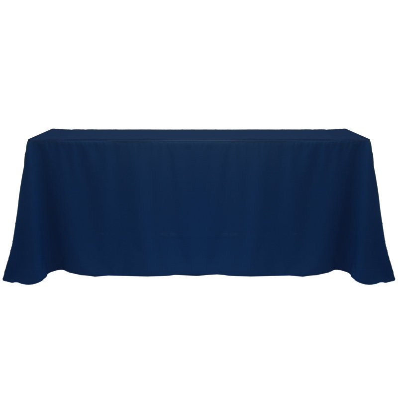 Solee Solid Color Tablecloth, 108" x 156", 1, Navy