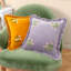 Floral Gold Square Throw Cushion
