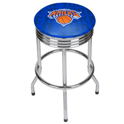 NBA Swivel Upholstered Counter Stool with Metal Frame