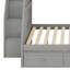 Lit superposé pratique, tiroirs de rangement, échelle et escalier de rangement-152841030