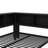 Practical Full Metal Daybed With Pull-Out Trundle And Built-In Storage Sections-338116067