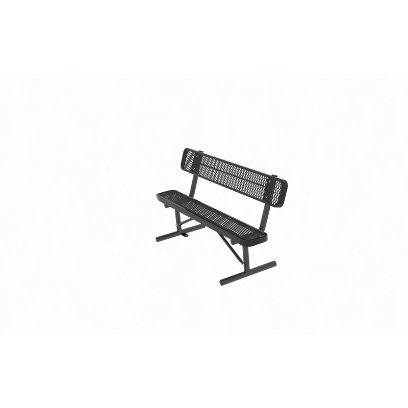 Banc de parc extérieur en métal robuste de 6 pi avec dossier, cet ensemble contient deux articles; Ceci est l'emballage pour les pieds de la chaise (boîte 2)