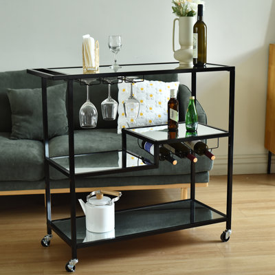 Gregoriana Mirror Bar Serving Cart