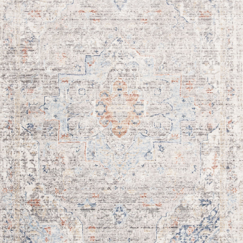 Tapis beige Adal Four H cent Nineteen, Rectangle de 5 pi x 8 pi