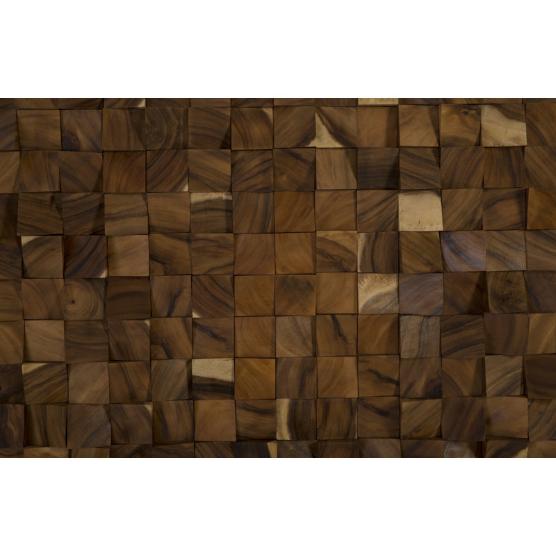 Large Textured Brown Chamcha Wood Wall Art