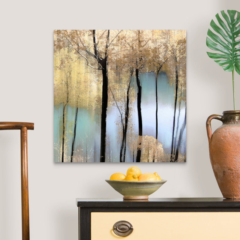 «Pastel Pond» par Alex Hanson - reproduction d'art sur toile, H 24 po x l 24 po x P 1,25 po, Toile tendue