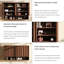 Armoire de rangement murale Mid-Century en mélamine et bois massif brun-1561849545