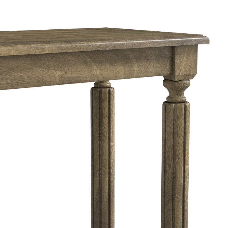 Ensemble de table de salon en bois massif 2 pièces Locke, Chêne antique