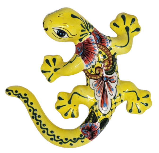 Salamandre Puebla Talavera en jaune 