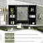 Armoire de toilette 3 en 1, armoire à pharmacie murale de 42 pouces avec tablette réglable et porte à fermeture en douceur, miroir haute définition avec rangement pour meuble-lavabo de salle de bain
