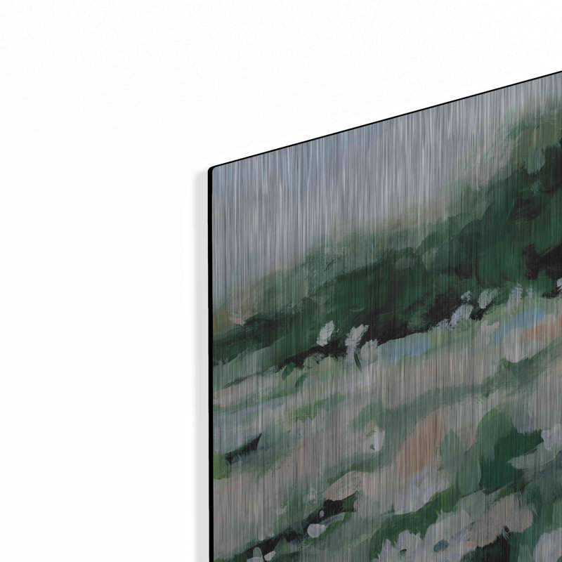 «Summer Field» par Katrina Pete - peinture sur métal sans cadre, H 12 po x l 12 po x P 0,13 po