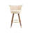 Swivel Bar Stools With Backrest Footrest ,With A Fixed Height Of 360 Degrees