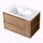 Meuble-lavabo mural 30 po avec lavabo en gel et tiroir à fermeture en douceur