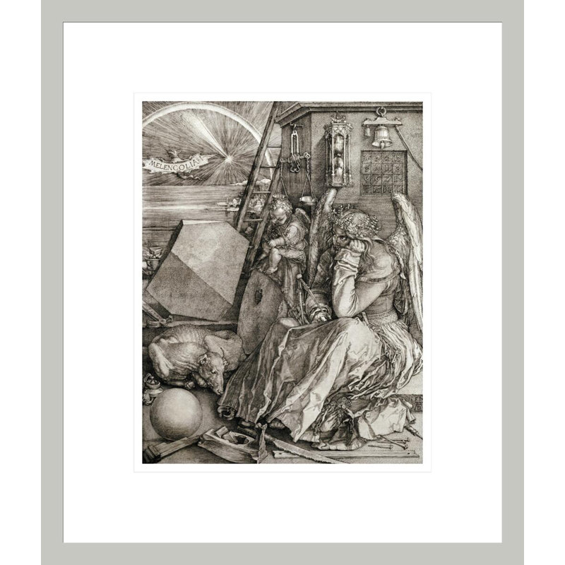 «Melancholia» par Albrecht Dürer, impression giclée sur cadre, H 16,09 po x l 13,75 po