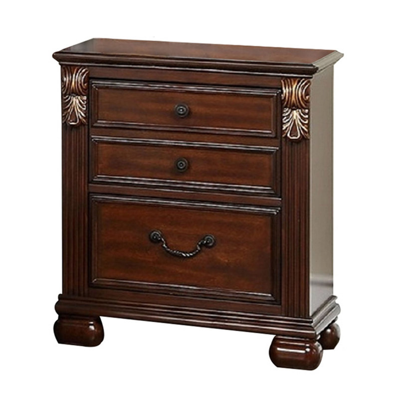 Wampsville 25'' W Solid Wood Nightstand