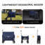 Chariot utilitaire extensible à deux couches avec de larges roues et une capacité de 220 lb pour le camping, le jardinage et le magasinage - bleu foncé-125364562