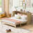 Queen Size Murphy Bed With Large Drawers-540405941-540405936