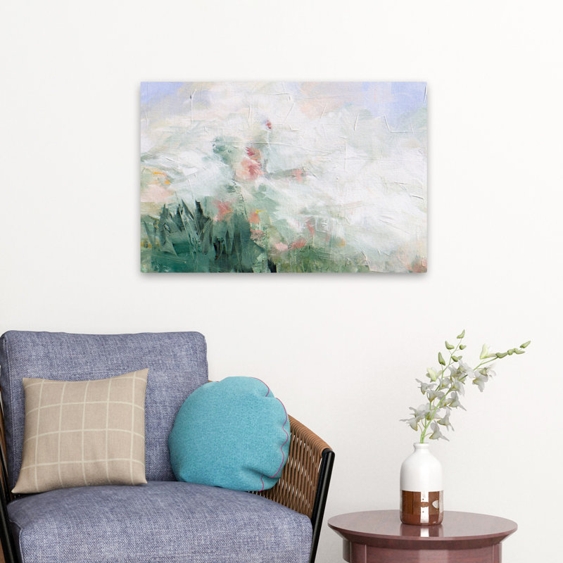 Morning Mist No. 1 - Abstracts Diptychs Ensembles, art vert, H 24 po x l 16 po