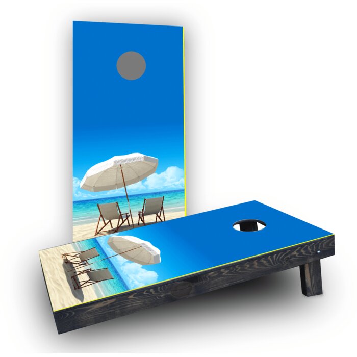 Custom Cornhole Boards Beach Light Weight Cornhole Game Set | Wayfair