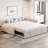 Upholstered L-Shaped Daybed With Pop Up Trundle-772652376
