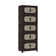 Folding Storage Cabinet ,Collapsible Storage Bins with Magnetic Door, Plastic Storage Cabinet with Wheels