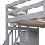 Lit mezzanine simple au-dessus de double avec bureau intégré Thedford par Harriet Bee-1360341384