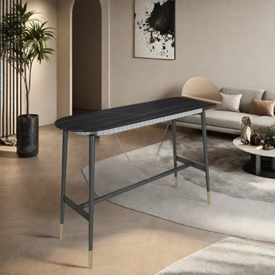 Simple rock plate household bar table