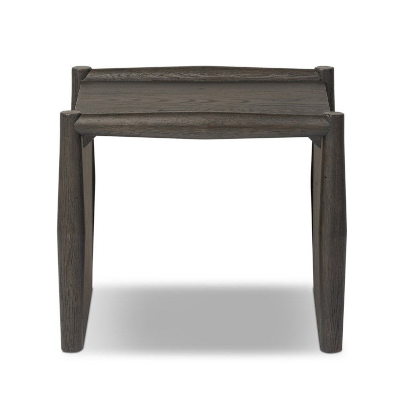 Glenview Solid Wood End Table, Black