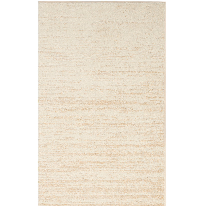 Tapis champagne et crème Bethlyn, Carré 10 pi