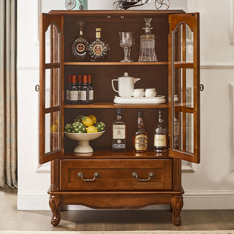 American-Style Simple Light Luxury Accent Cabinet, Brown