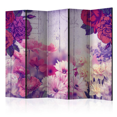 Janig 172cm H Solid Wood Folding Room Divider