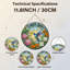 Panneau de vitrail 12 "Hummingbird Flowers-1861347228