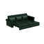 Canapé Chesterfield, canapé-lit gigogne de 93,7 po, canapé-lit convertible 3 en 1 en similicuir avec garniture cloutée et accoudoirs roulés, canapé-lit multifonctionnel pour le salon, la chambre à coucher-1885816482