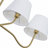 Aeris 37" W 4-Light Shaded Pendant with Burlap Liner