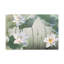 Magnifique fleur blanche sur toile de lotus