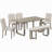 Demetrica Double Pedestal Dining Set