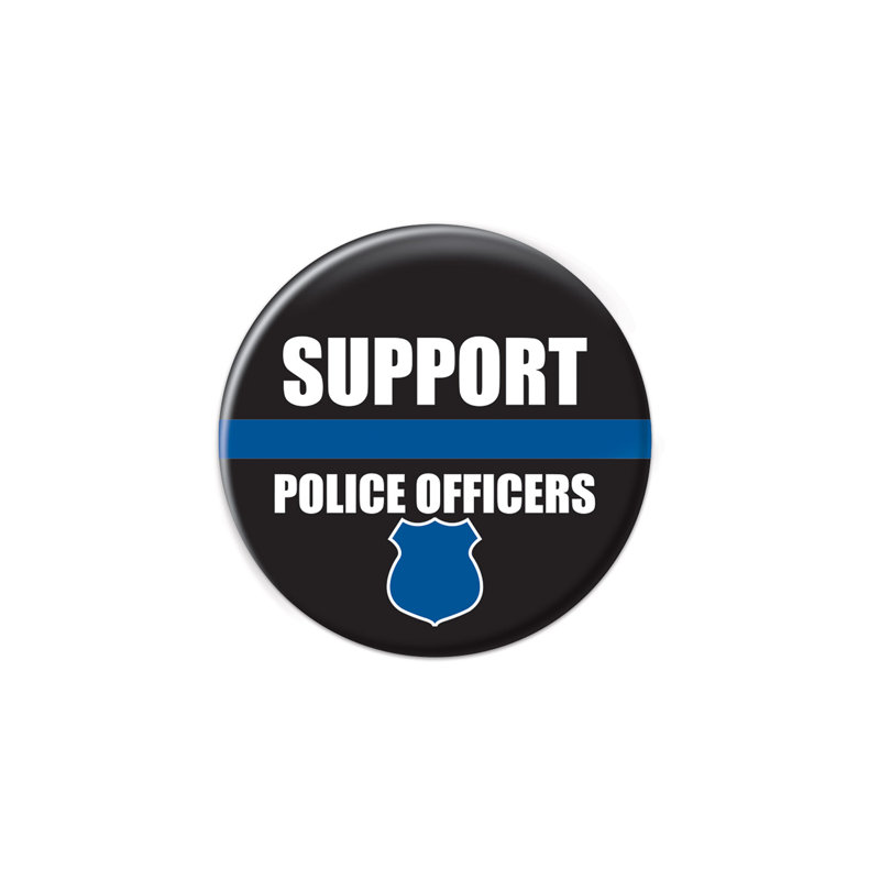 Bouton de soutien aux agents de police