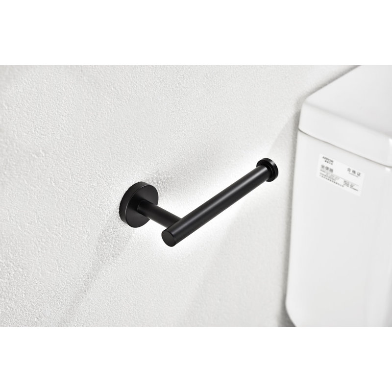 Toilet Paper Holder For Bathroom 2 Pack Tissue Holder Dispenser SUS304 Stainless Steel RUSTPROOF Toilet Roll Holder Wall Mount Matte Black