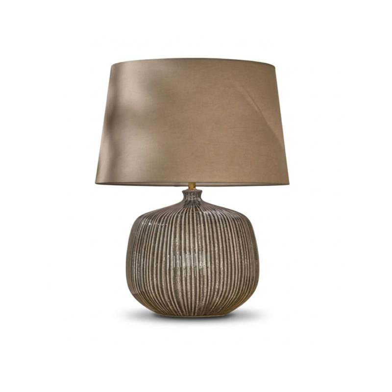 Ceramic Lamp, Taupe, Yes