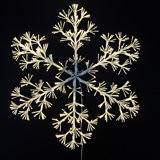 36" Warm White Sparkler Snowflake 660 LED Lighted Window Décor