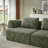 Oversized 3 Seater Compressed Sofa With Chenille Fabric, No Assembly, Space-Saving For Living Room, Apartment-1890149237