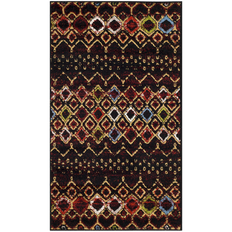Aird Performance Southwestern Rug, Rectangle 3' x 5', Navy