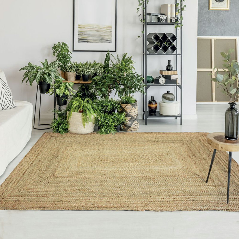 Doctor Rectangle Jute / Sisal Hand Woven Area Rug, Rectangle 190 x 290cm