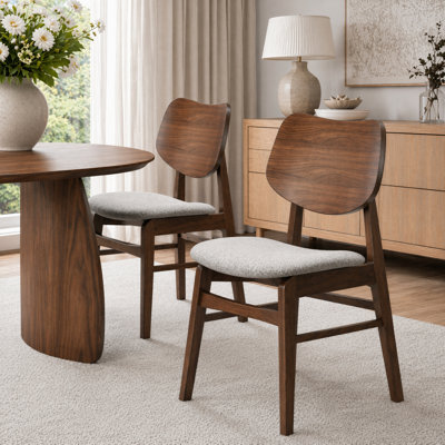 Upholstered Solid Wood Dining Chair