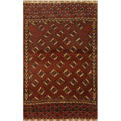 Tapis noué à la main Antique Turkmen Turkmenistan