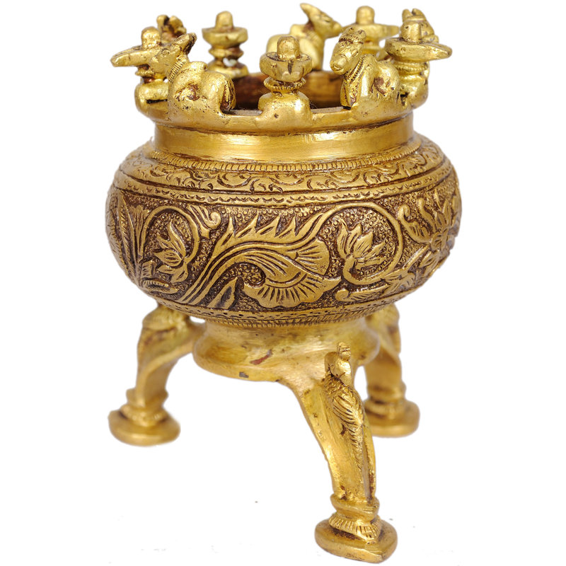 Brûleur d'encens avec Nandi et Shiva Linga