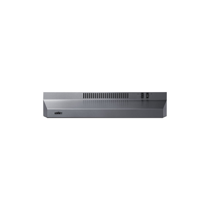 Summit Appliance Stainless Steel 220 CFM Convertible Under Cabinet Range Hood, 5.13" H x 23.88" W x 18.63" D